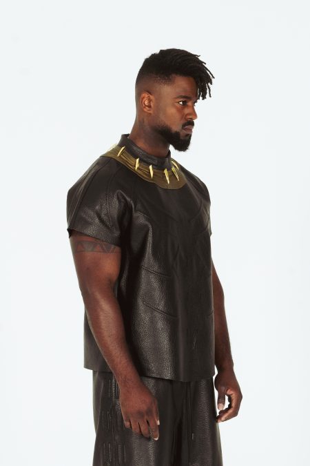 t-shirt gold black panther “killmonger”