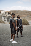 black panther “t’challa” leather silver t-shirt