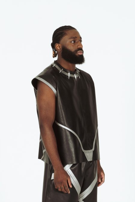 t-shirt silver black panther “t’challa”